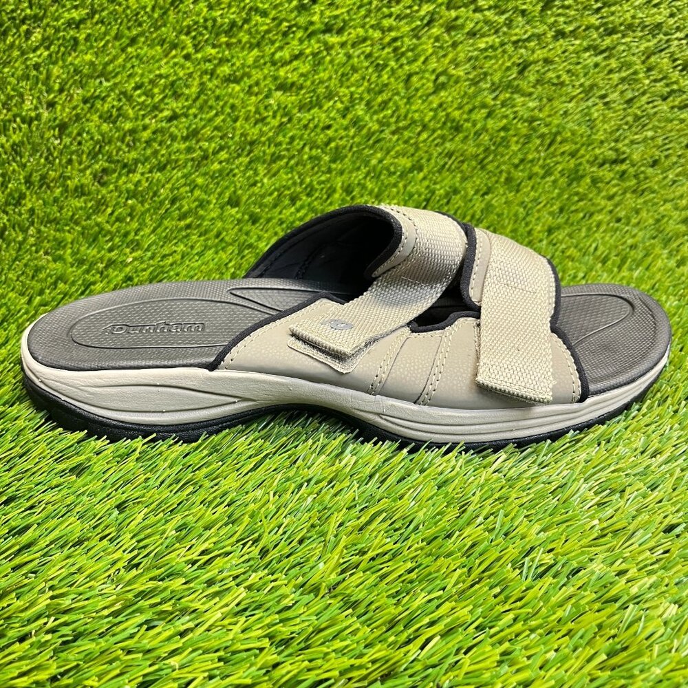 Dunham Newport Mens Size 12 Tan Black Beach Walking Outdoor Slide Sandals
